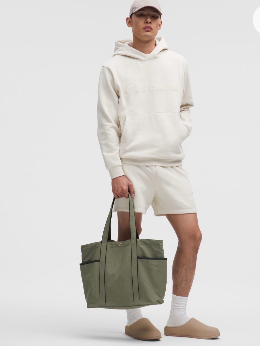 lululemon athletica Daily olive green utility tote multi-pocket - Picture 2 of 7